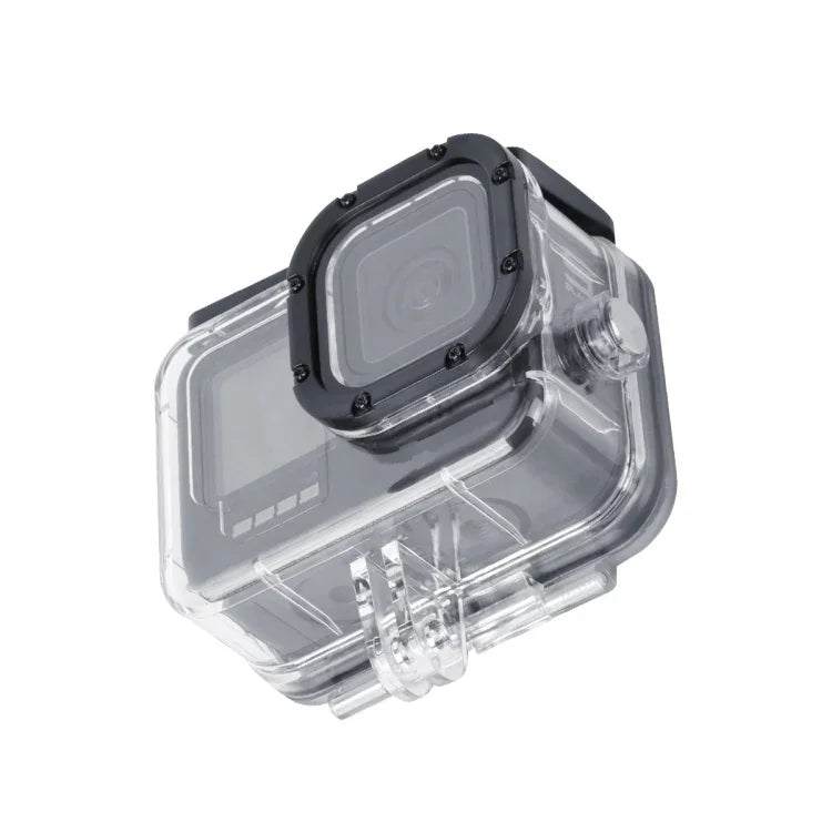 เคสกันกระแทก กันฝุ่น พร้อมรูชาร์จ ตัวล็อก ฐานยึดพื้นฐานและสกรู สำหรับ GoPro HERO10 Black / HERO9 Black