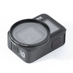 ฟิลเตอร์เลนส์ UV ขนาด 52 มม. พร้อมวงแหวนอะแดปเตอร์และฝาครอบเลนส์ สำหรับ GoPro HERO10 Black / HERO9 Black รุ่นมืออาชีพ RUIGPRO