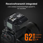 TRIOPO G2 ตัวกระตุ้นแฟลชไร้สาย 2.4G รับส่ง สองฟังก์ชัน TTL ความเร็วสูง สำหรับกล้อง Nikon, G2 สำหรับกล้อง Nikon