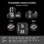 TRIOPO G2 ตัวกระตุ้นแฟลชไร้สาย 2.4G รับส่ง สองฟังก์ชัน TTL ความเร็วสูง สำหรับกล้อง Nikon, G2 สำหรับกล้อง Nikon