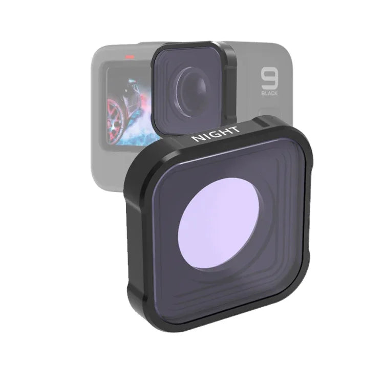 ฟิลเตอร์เลนส์ลดแสงรบกวนกลางคืน ซีรีส์ JSR KB สำหรับ GoPro HERO13 Black /12 Black /11 Black /10 Black /9 Black, NIGHT