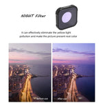 ฟิลเตอร์เลนส์ลดแสงรบกวนกลางคืน ซีรีส์ JSR KB สำหรับ GoPro HERO13 Black /12 Black /11 Black /10 Black /9 Black, NIGHT