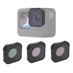 ฟิลเตอร์เลนส์ CPL+ND8+ND16 JSR KB Series สำหรับ GoPro HERO13 Black /12 Black /11 Black /10 Black /9 Black, 3-in-1