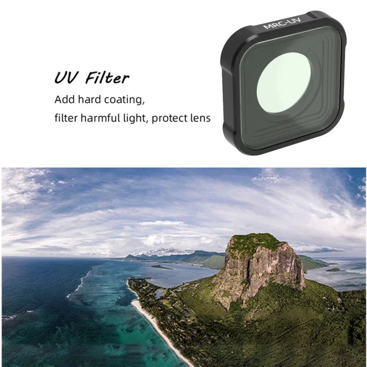 ฟิลเตอร์เลนส์ MCUV+CPL+ND8+ND16+ND32 JSR KB Series สำหรับ GoPro HERO13 Black /12 Black /11 Black /10 Black /9 Black, 5-in-1