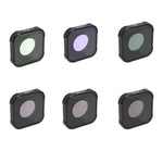 ฟิลเตอร์เลนส์ STAR+CPL+NIGHT+ND8+ND16+ND32 JSR KB Series สำหรับ GoPro HERO13 Black /12 Black /11 Black /10 Black /9 Black, 6-in-1