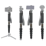 BEXIN P306C Portable Travel Outdoor DSLR Camera Carbon Fiber Monopod Holder, P306C