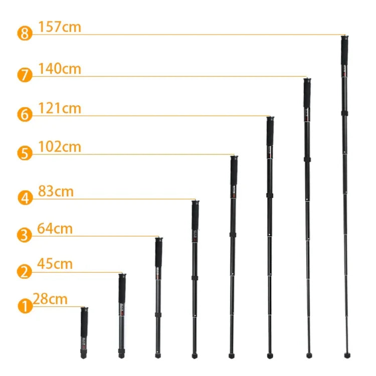 BEXIN P308C ขาตั้งกล้อง DSLR แบบ monopod อะลูมิเนียมอัลลอย สำหรับเดินทางและกลางแจ้ง, P308C