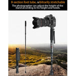 ที่จับโมโนพอดกล้อง DSLR แบบพกพา BEXIN P308 อลูมิเนียมอัลลอยด์ P308