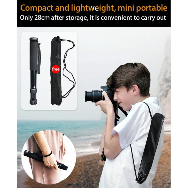 ที่จับโมโนพอดกล้อง DSLR แบบพกพา BEXIN P308B อลูมิเนียมอัลลอยด์ P308B