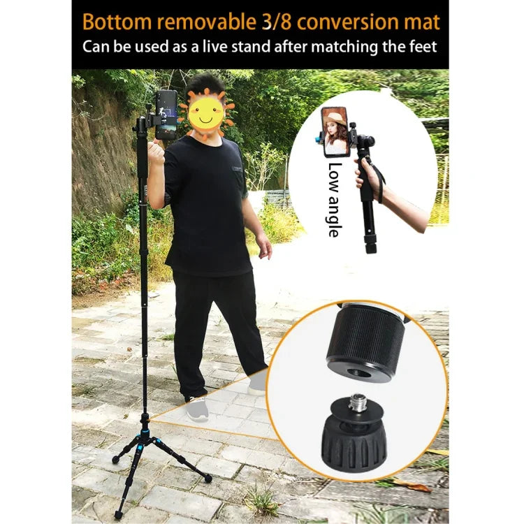 ที่จับโมโนพอดกล้อง DSLR แบบพกพา BEXIN P308B อลูมิเนียมอัลลอยด์ P308B