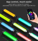 ไฟส่องสว่าง LED แบบแท่งสีสันสดใส LUXCeO RGB ควบคุมผ่านแอป ปรับอุณหภูมิสี กันน้ำ ไฟเติมแสงแบบถือพร้อมรีโมท, P200 RGB