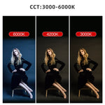 ไฟส่องสว่าง LED แบบแท่งสีสันสดใส LUXCeO RGB ควบคุมผ่านแอป ปรับอุณหภูมิสี กันน้ำ ไฟเติมแสงแบบถือพร้อมรีโมท, P200 RGB