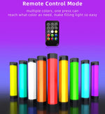 ไฟส่องสว่าง LED แบบแท่งสีสันสดใส LUXCeO RGB ควบคุมผ่านแอป ปรับอุณหภูมิสี กันน้ำ ไฟเติมแสงแบบถือพร้อมรีโมท, P200 RGB