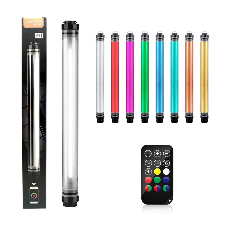 ไฟส่องสว่าง LED แบบแท่งสีสันสดใส LUXCeO P7RGB Pro ควบคุมผ่านแอป ปรับอุณหภูมิสี กันน้ำ ไฟเติมแสงแบบถือพร้อมรีโมท, P7RGB Pro