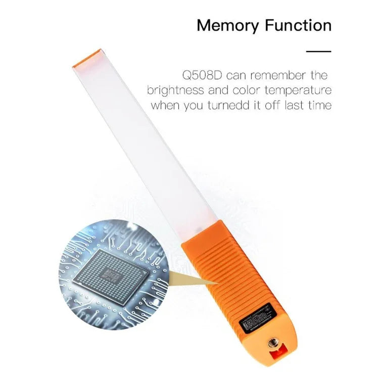 ไฟส่องสว่าง LED แบบแท่ง LUXCeO Q508D ปรับอุณหภูมิสีคู่ ไฟเติมแสงแบบถือ, Q508D