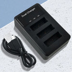ที่ชาร์จ USB แบบสามช่องพร้อมสาย USB สำหรับ Sony NP-BX1 LCD Display, สำหรับ Sony NP-BX1 (3 ช่อง)
