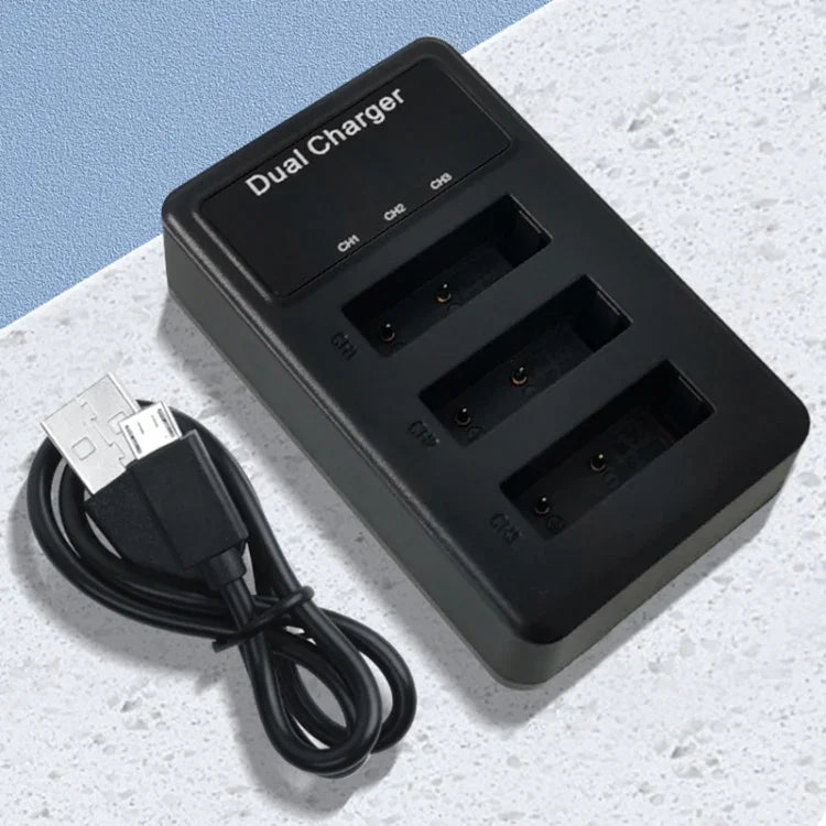 ที่ชาร์จ USB แบบสามช่องพร้อมสาย USB สำหรับ Sony NP-BX1 LCD Display, สำหรับ Sony NP-BX1 (3 ช่อง)