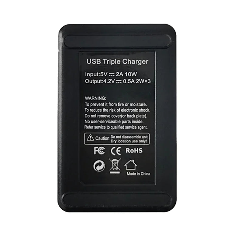 ที่ชาร์จ USB แบบสามช่องพร้อมสาย USB สำหรับ Sony NP-BX1 LCD Display, สำหรับ Sony NP-BX1 (3 ช่อง)