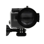 สำหรับกล้องแอคชัน GoPro HERO5 Sport เลนส์มาโคร 58 มม. กำลังขยาย 16X พร้อมฐานเลนส์, วงแหวนอะแดปเตอร์, ฝาปิดเลนส์, สายรัดมือกันหล่น และผ้าเช็ดทำความสะอาด