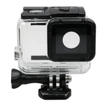 เคสกันกระแทกโครงเปลือก GoPro HERO5 พร้อมตัวยึดพื้นฐานและสกรูนำ, ต้องถอดเลนส์, พร้อมตัวยึดพื้นฐาน