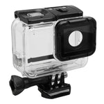 เคสกันกระแทกโครงเปลือก GoPro HERO5 พร้อมตัวยึดพื้นฐานและสกรูนำ, ต้องถอดเลนส์, พร้อมตัวยึดพื้นฐาน