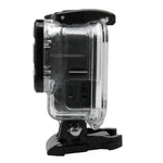 เคสกันกระแทกโครงเปลือก GoPro HERO5 พร้อมตัวยึดพื้นฐานและสกรูนำ, ต้องถอดเลนส์, พร้อมตัวยึดพื้นฐาน