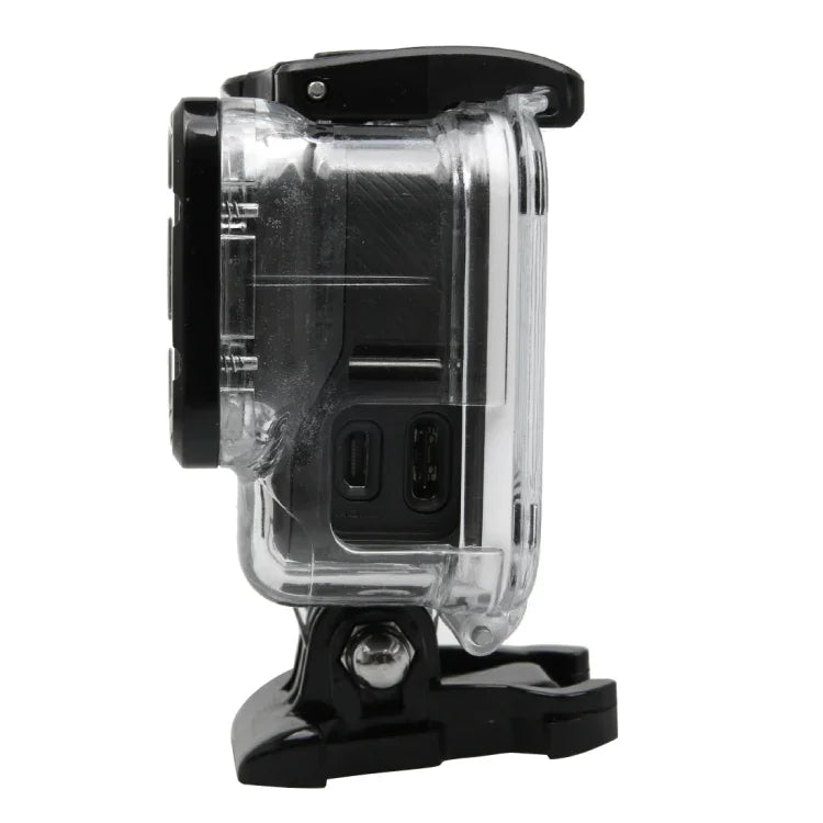 เคสกันกระแทกโครงเปลือก GoPro HERO5 พร้อมตัวยึดพื้นฐานและสกรูนำ, ต้องถอดเลนส์, พร้อมตัวยึดพื้นฐาน