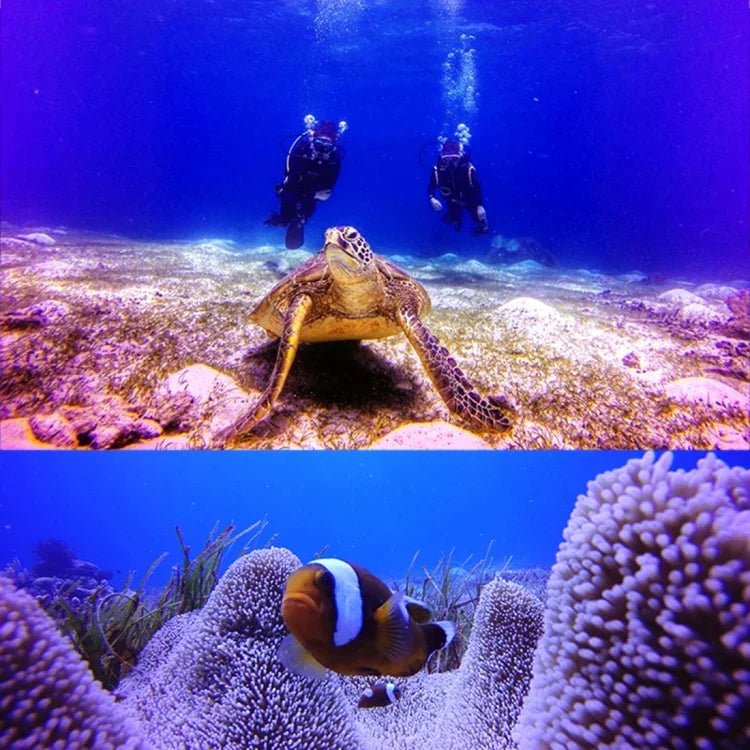 เคสกันน้ำ 30 ม. สำหรับ GoPro HERO5 ทำจาก PC & ABS พร้อมฟิลเตอร์สีแดงสี่เหลี่ยมสำหรับเลนส์กล้อง พร้อมตัวยึดพื้นฐาน สกรูยาว และสายรัดมือกันหล่น, เคสกันกระแทก + ฟิลเตอร์
