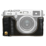 ฐานเคสหนัง PU ครึ่งตัวพร้อมเกลียว 1/4 นิ้ว สำหรับ FUJIFILM X100V, สำหรับ FUJIFILM X100V