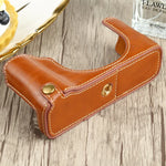 ฐานเคสหนัง PU ครึ่งตัวพร้อมเกลียว 1/4 นิ้ว สำหรับ FUJIFILM X100V, สำหรับ FUJIFILM X100V