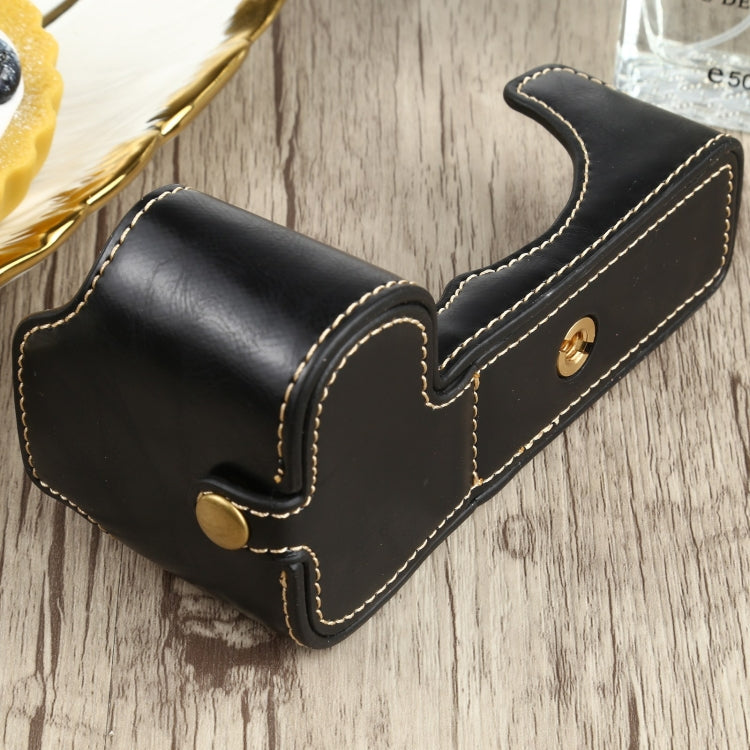 ฐานเคสหนัง PU ครึ่งตัวพร้อมเกลียว 1/4 นิ้ว สำหรับ FUJIFILM X-S10, สำหรับ FUJIFILM X-S10