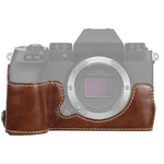 ฐานเคสหนัง PU ครึ่งตัวพร้อมเกลียว 1/4 นิ้ว สำหรับ FUJIFILM X-S10, สำหรับ FUJIFILM X-S10