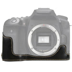 ฐานเคสหนัง PU ครึ่งตัวพร้อมเกลียว 1/4 นิ้ว สำหรับ Canon EOS 90D, สำหรับ Canon EOS 90D