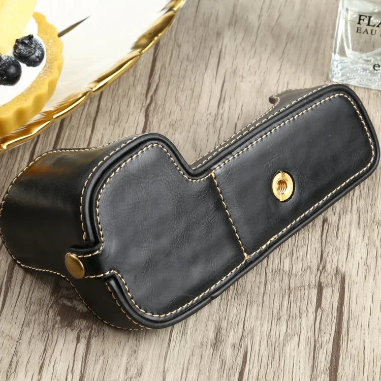 ฐานเคสหนัง PU ครึ่งตัวพร้อมเกลียว 1/4 นิ้ว สำหรับ Canon EOS 90D, สำหรับ Canon EOS 90D