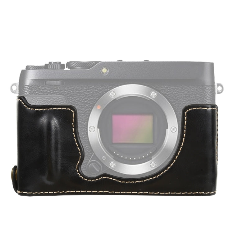ฐานเคสหนัง PU ครึ่งตัวพร้อมเกลียว 1/4 นิ้ว สำหรับ FUJIFILM XE4, สำหรับ FUJIFILM XE4