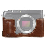 ฐานเคสหนัง PU ครึ่งตัวพร้อมเกลียว 1/4 นิ้ว สำหรับ FUJIFILM XE4, สำหรับ FUJIFILM XE4