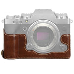 ฐานเคสกล้องหนัง PU แบบครึ่งตัวเกลียว 1/4 นิ้ว สำหรับ FUJIFILM X-T4, สำหรับ FUJIFILM X-T4