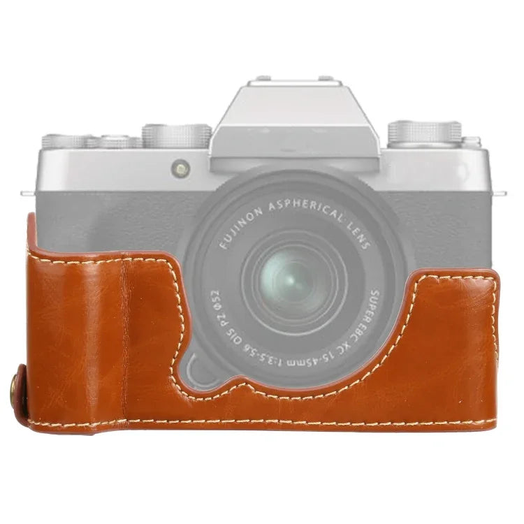 ฐานเคสกล้องหนัง PU แบบครึ่งตัวเกลียว 1/4 นิ้ว สำหรับ FUJIFILM XT200, สำหรับ FUJIFILM XT200