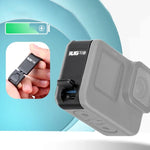 ฝาครอบด้านข้างแบตเตอรี่อลูมิเนียมอัลลอย RUIGPRO สำหรับ GoPro HERO10 Black / HERO9 Black, ฝาครอบด้านข้างอลูมิเนียมอัลลอย