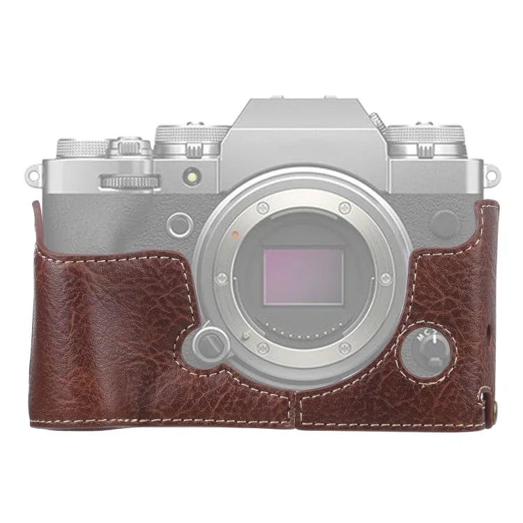 ฐานเคสกล้องหนัง PU ลายลิ้นจี่เกลียว 1/4 นิ้ว สำหรับ FUJIFILM X-T4, สำหรับ FUJIFILM X-T4 ลายลิ้นจี่