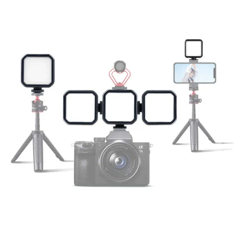 ไฟเติมสวยพกพา MJ58 สำหรับกล้องถ่ายภาพและสตรีมเมอร์ LED พร้อมรีโมทคอนโทรล, MJ58