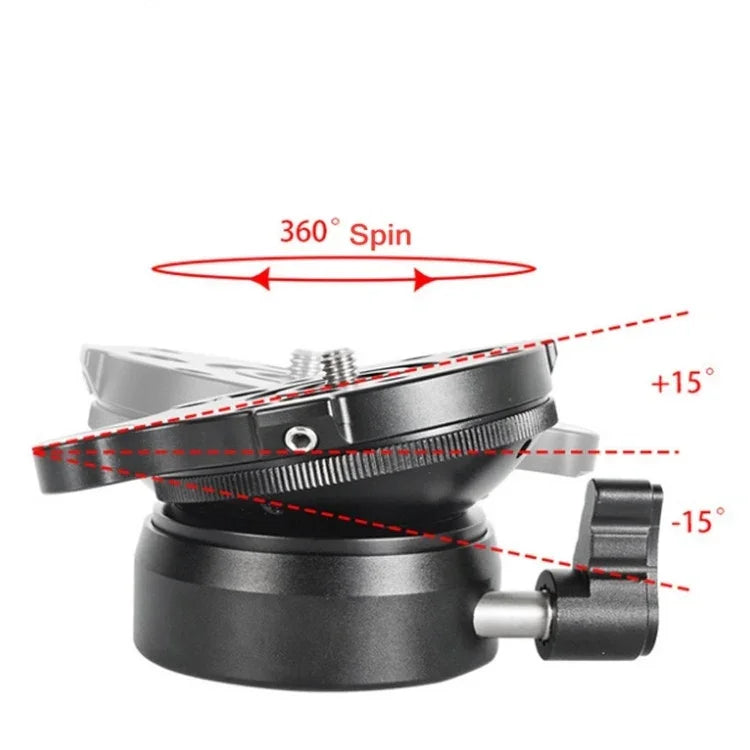 BEXIN DY-60N ขาตั้งกล้องมืออาชีพด้ามเกลียว 3/8 นิ้ว ฐานหัวพาโนรามา 360 องศาพร้อมระดับฟองน้ำและอะแดปเตอร์สกรู 3/8 นิ้ว, DY-60N 3/8 นิ้ว