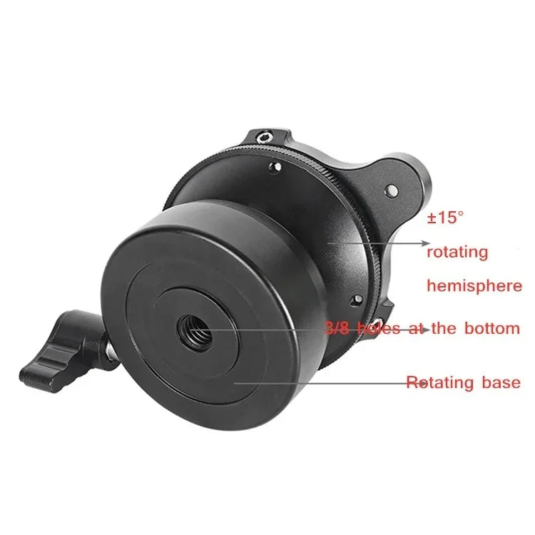 BEXIN DY-60N ขาตั้งกล้องมืออาชีพด้ามเกลียว 3/8 นิ้ว ฐานหัวพาโนรามา 360 องศาพร้อมระดับฟองน้ำและอะแดปเตอร์สกรู 3/8 นิ้ว, DY-60N 3/8 นิ้ว