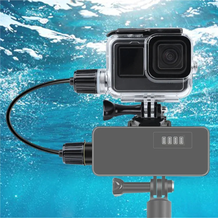 เคสกันน้ำสำหรับชาร์จ GoPro HERO10 Black / HERO9 Black 30 ม. พร้อมตัวยึดพื้นฐานและสกรู, สำหรับ GoPro HERO9 Black / ชาร์จ