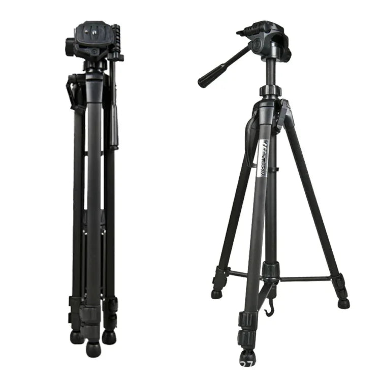 WeiFeng WT-3560 ขาตั้งกล้องอลูมิเนียมอัลลอยด์ขา 3 ท่อนพับได้สำหรับถ่ายทอดสด, WT-3560
