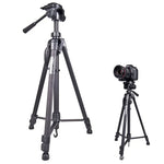WeiFeng WT-3560 ขาตั้งกล้องอลูมิเนียมอัลลอยด์ขา 3 ท่อนพับได้สำหรับถ่ายทอดสด, WT-3560