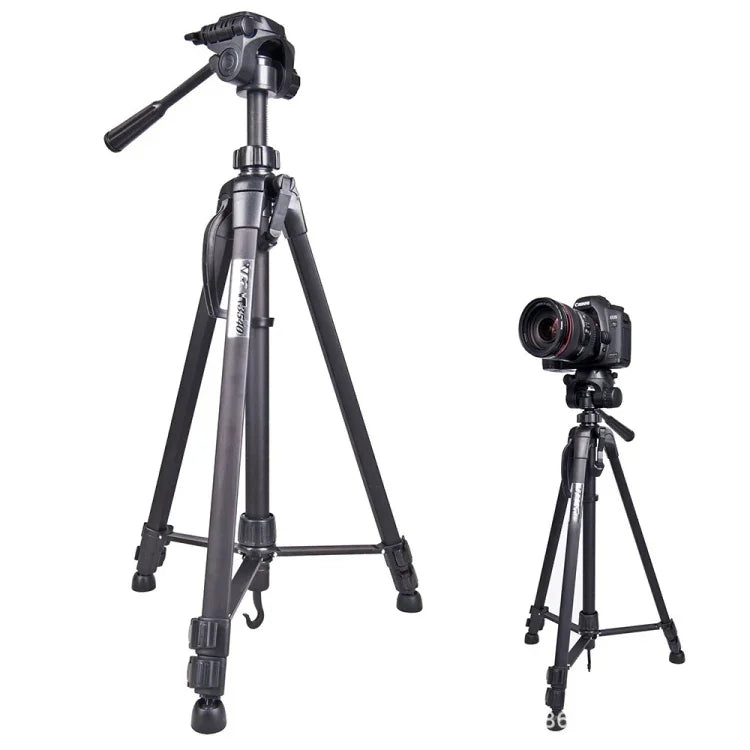 WeiFeng WT-3560 ขาตั้งกล้องอลูมิเนียมอัลลอยด์ขา 3 ท่อนพับได้สำหรับถ่ายทอดสด, WT-3560