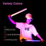 LUXCeO Q508A ไฟ LED แท่งถ่ายภาพ 8 สี กันน้ำ ไฟเติม LED แบบถือพร้อมรีโมทคอนโทรล, Q508A