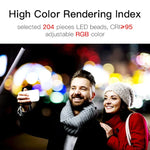 LUXCeO Q508A ไฟ LED แท่งถ่ายภาพ 8 สี กันน้ำ ไฟเติม LED แบบถือพร้อมรีโมทคอนโทรล, Q508A