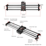 YELANGU L80TC รางสไลด์ไฟฟ้ายาว 80 ซม. พร้อมรีโมทคอนโทรล 2.4GHz สำหรับกล้อง SLR / กล้องวิดีโอ, L80TC 80 ซม.